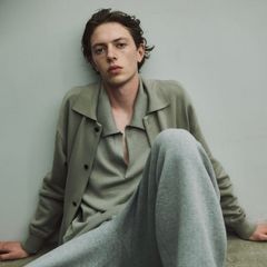 【残り一点】Cotton Smooth Knit Collared Cardigan