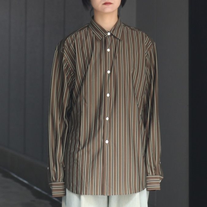 KANEMASA PHIL. - 【残り一点】46G Modest Stripe Shirt | ACRMTSM