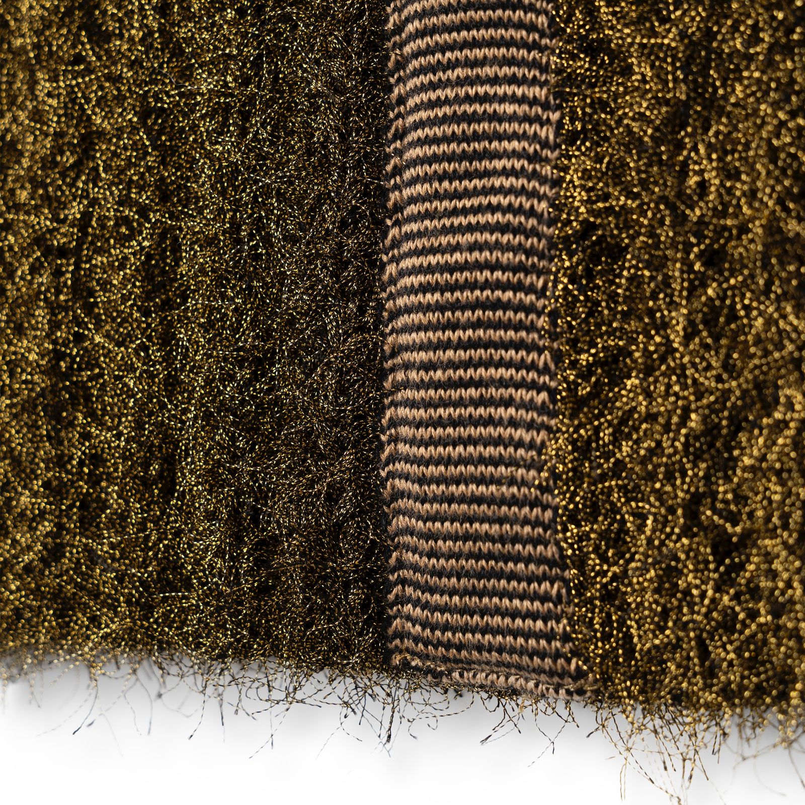 【残り一点】Shimmering Shaggy Knitted Band Tops