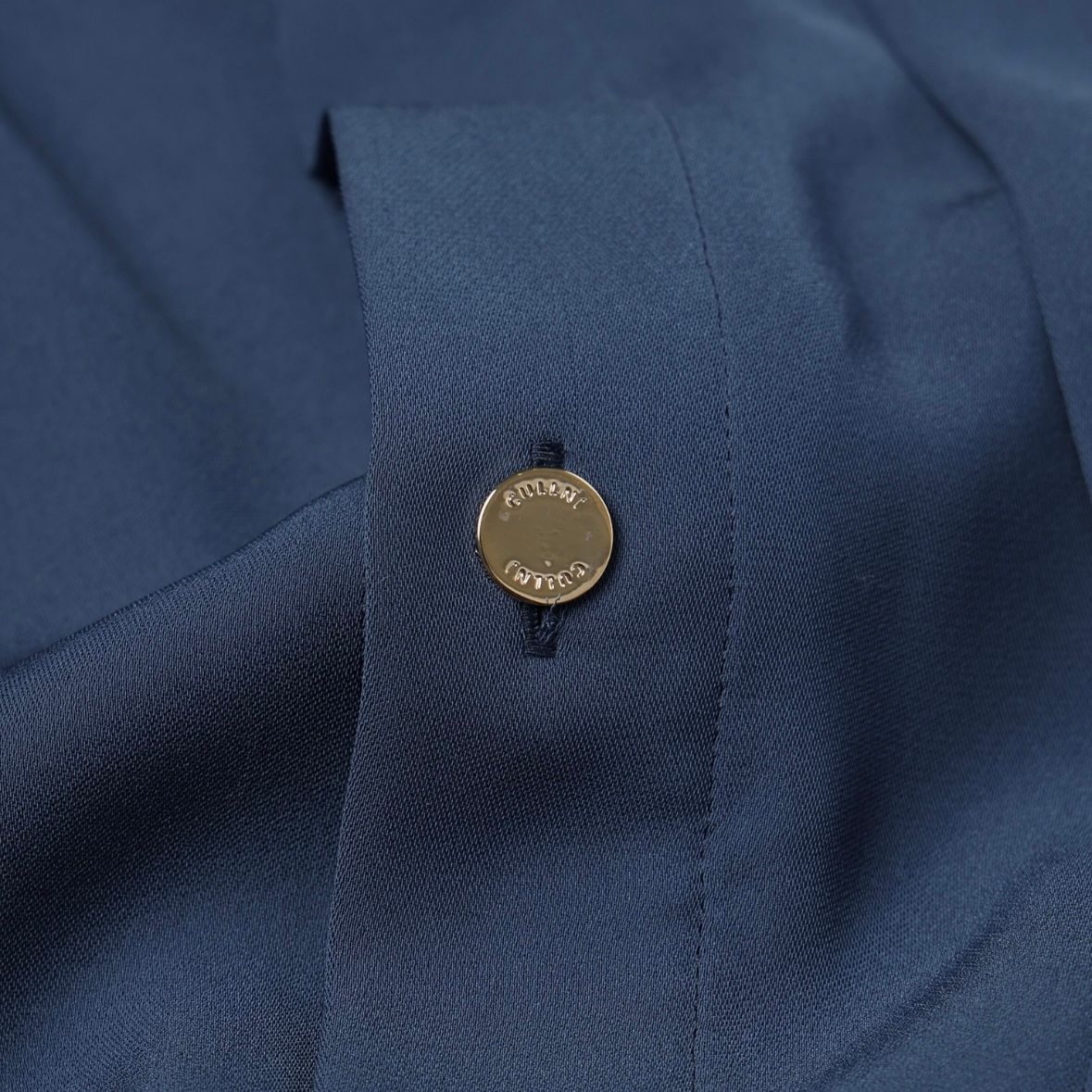 【残り一点】Double Satin Asymmetrical Layered Shirt