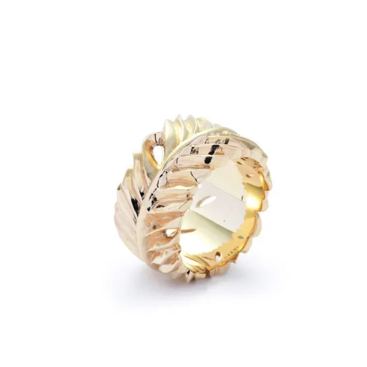 【お取り寄せ注文可能】Eagle Feather Ring L(10 YELLOW GOLD))