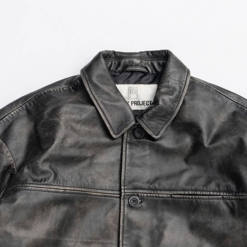 【残り一点】Padded Leather Car Coat