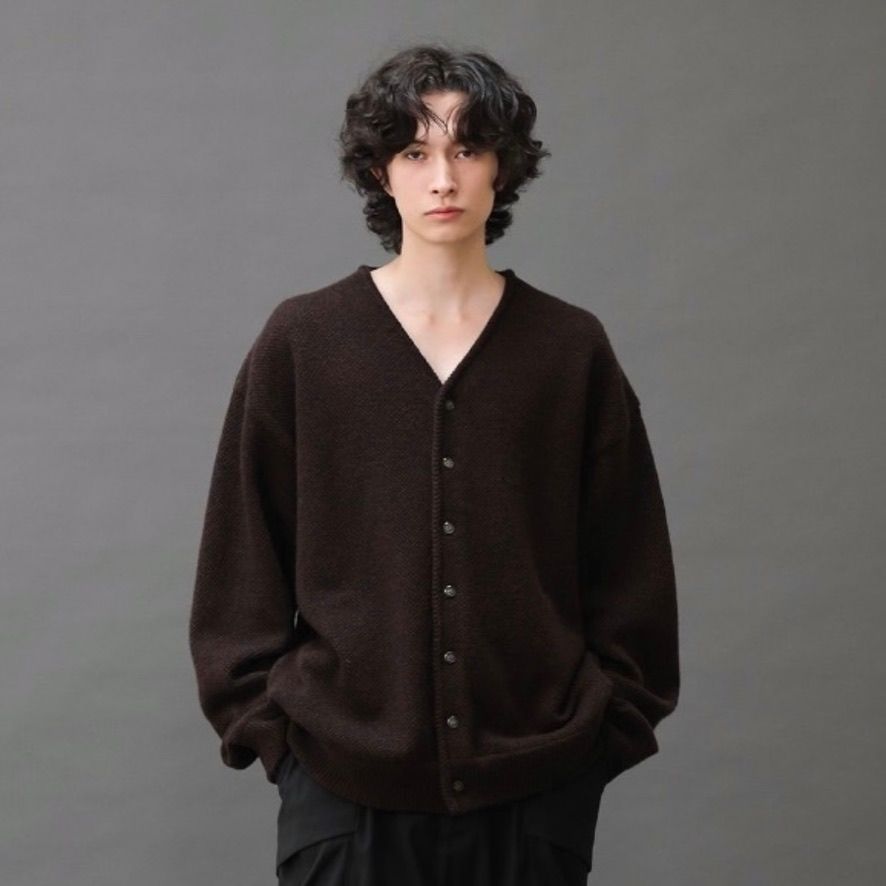 【残り一点】Moss Stitch V-Neck Cardigan