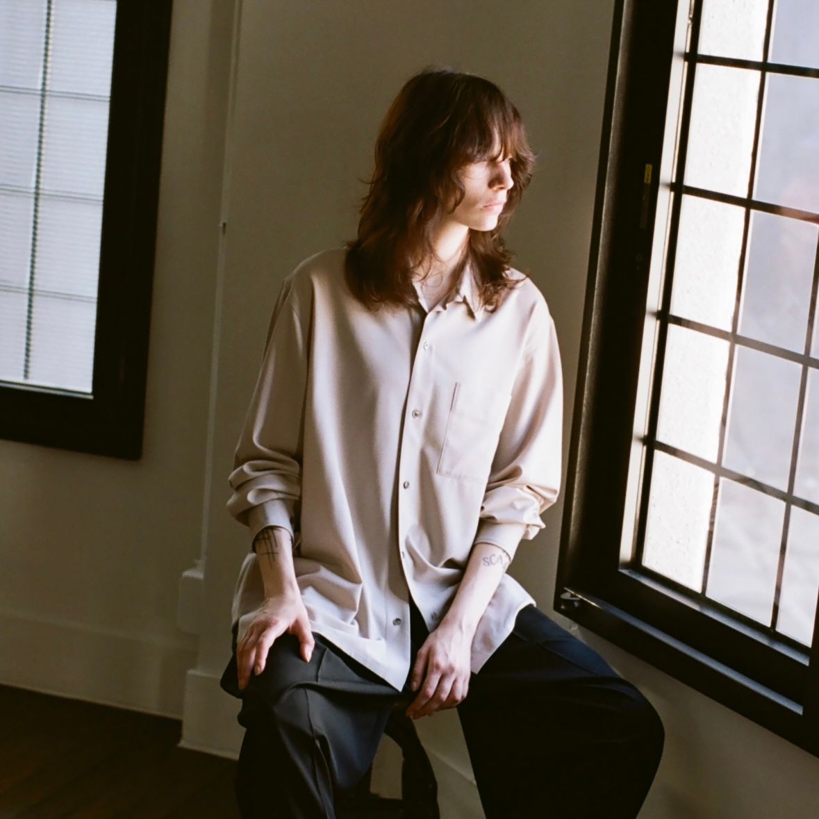 【残り一点】Wool Regular Collar Shirt