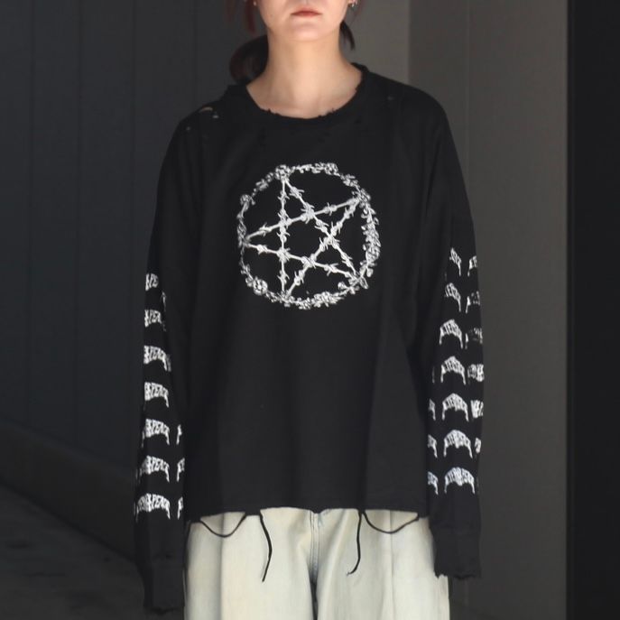 【残り一点】Wire Star Long Sleeve T-Shirt