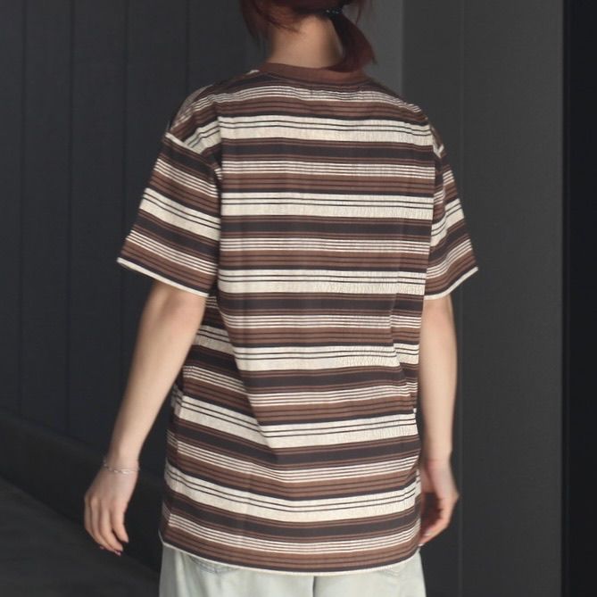【残り一点】Cracked Stripe Tee
