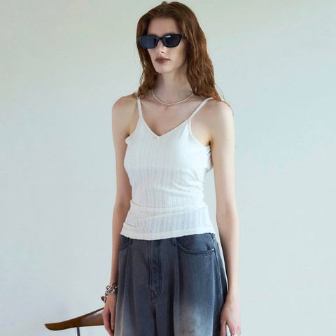 【残り一点】Cup In Jersey Lace Camisole