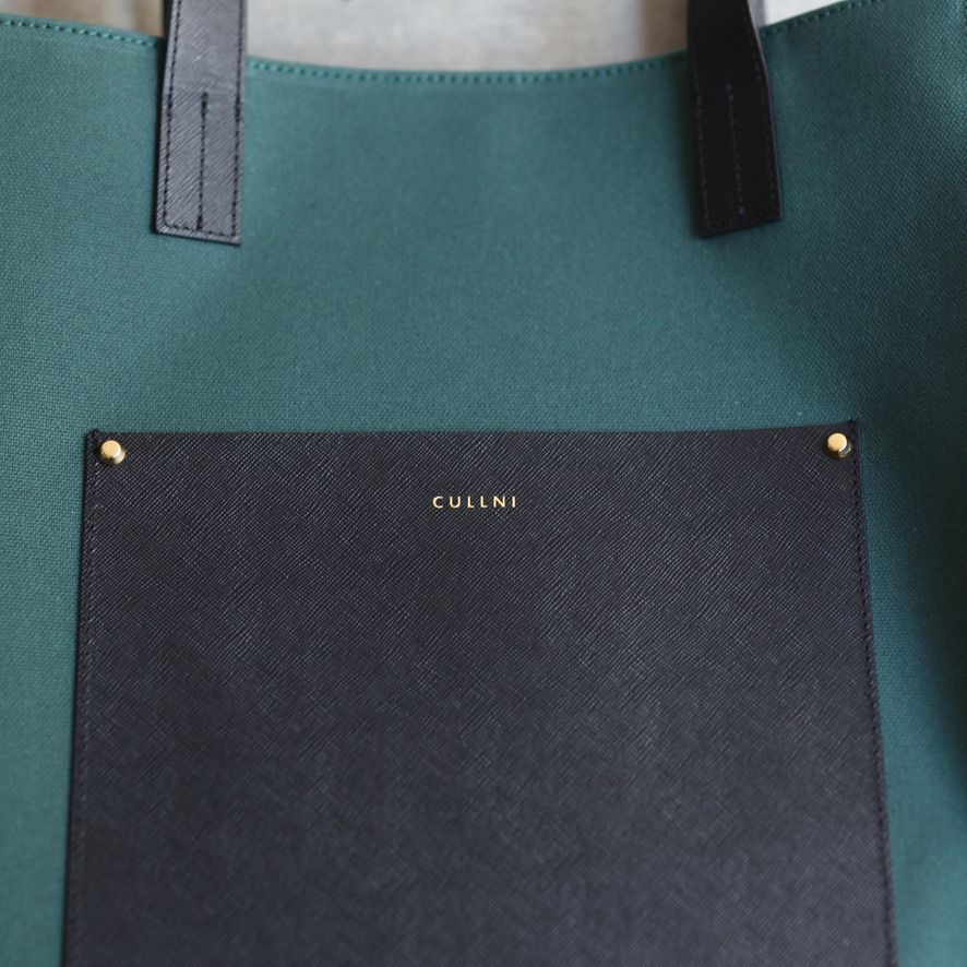 CULLNI - 【残り一点】Leather Pocket Canvas Tote | ACRMTSM ONLINE STORE