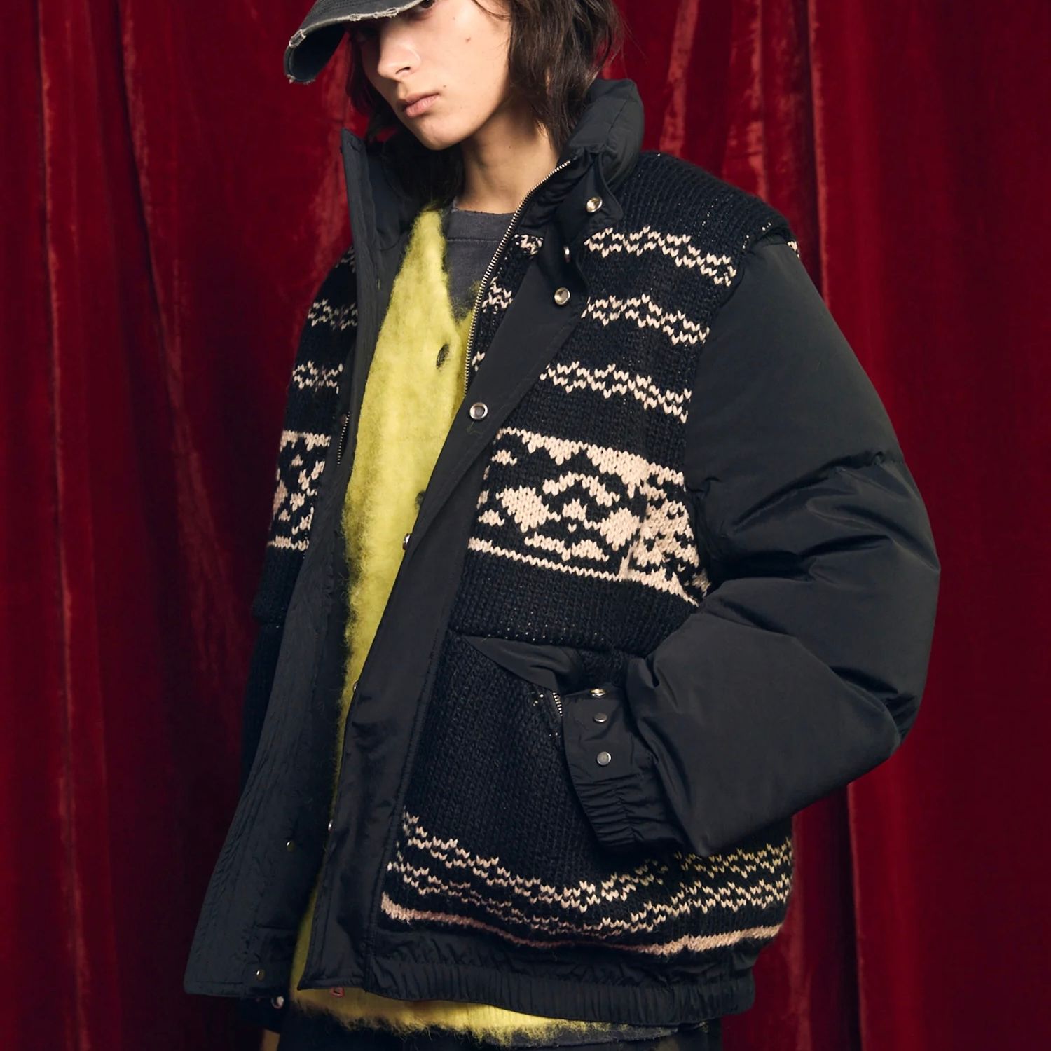 【残り一点】Knit Switching Prime Over Down Blouson