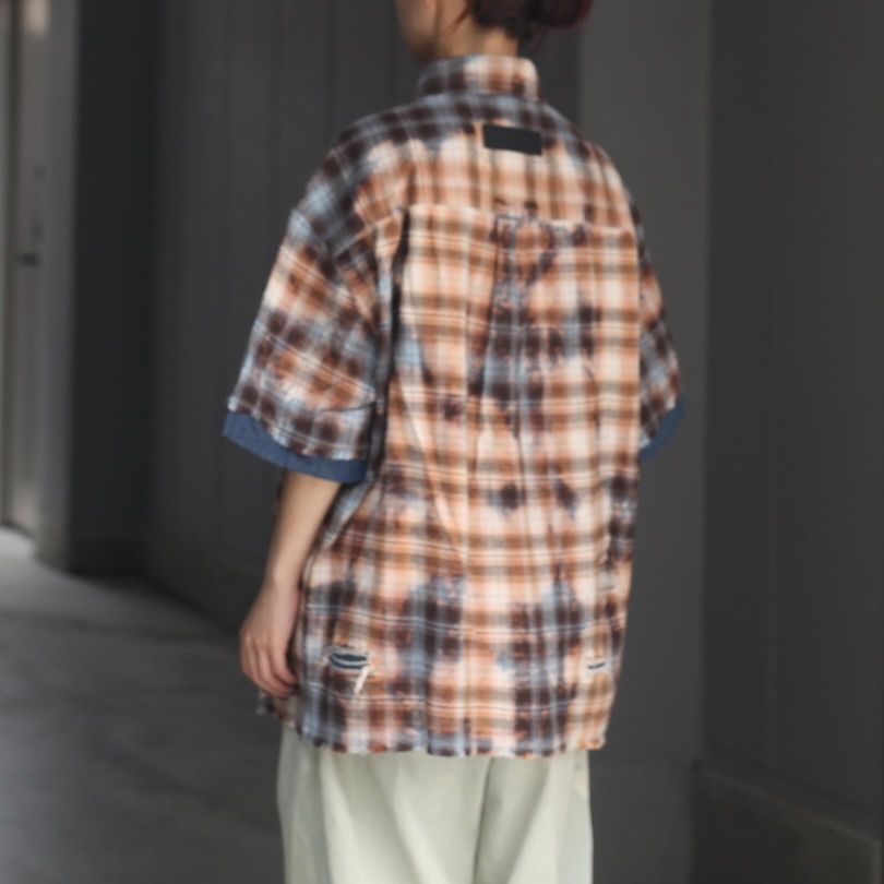 【残り一点】Short Sleeve Shirt in Decayed Check