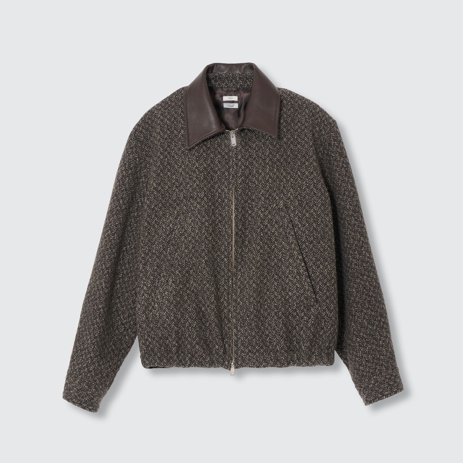 【残り一点】Herringbone Tweed Zip Blouson