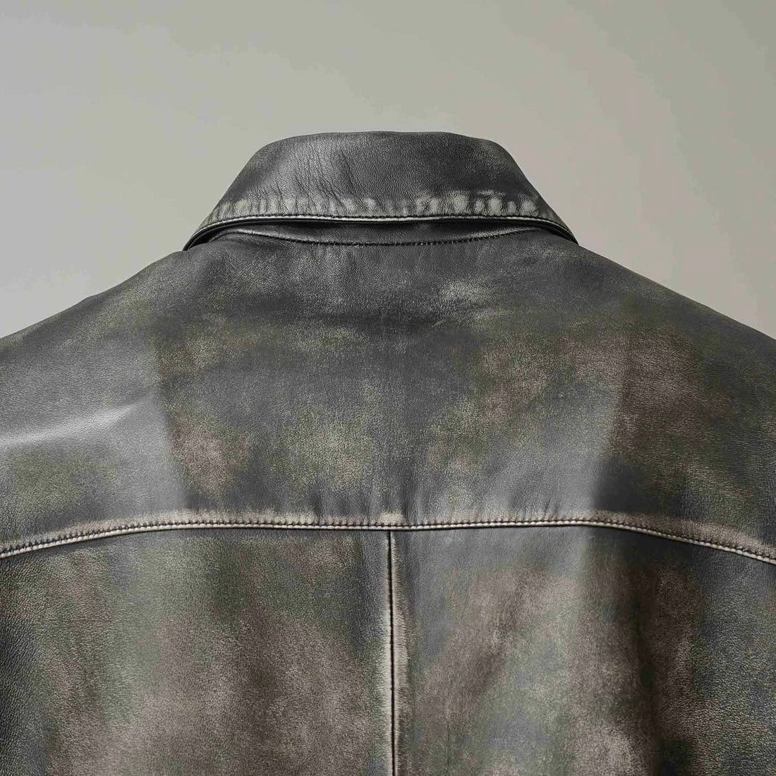 【残り一点】Sheep Leather Single Riders Collared Jacket
