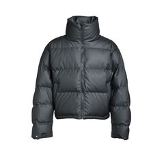 【残り一点】Faux Leather Matte Down Jacket