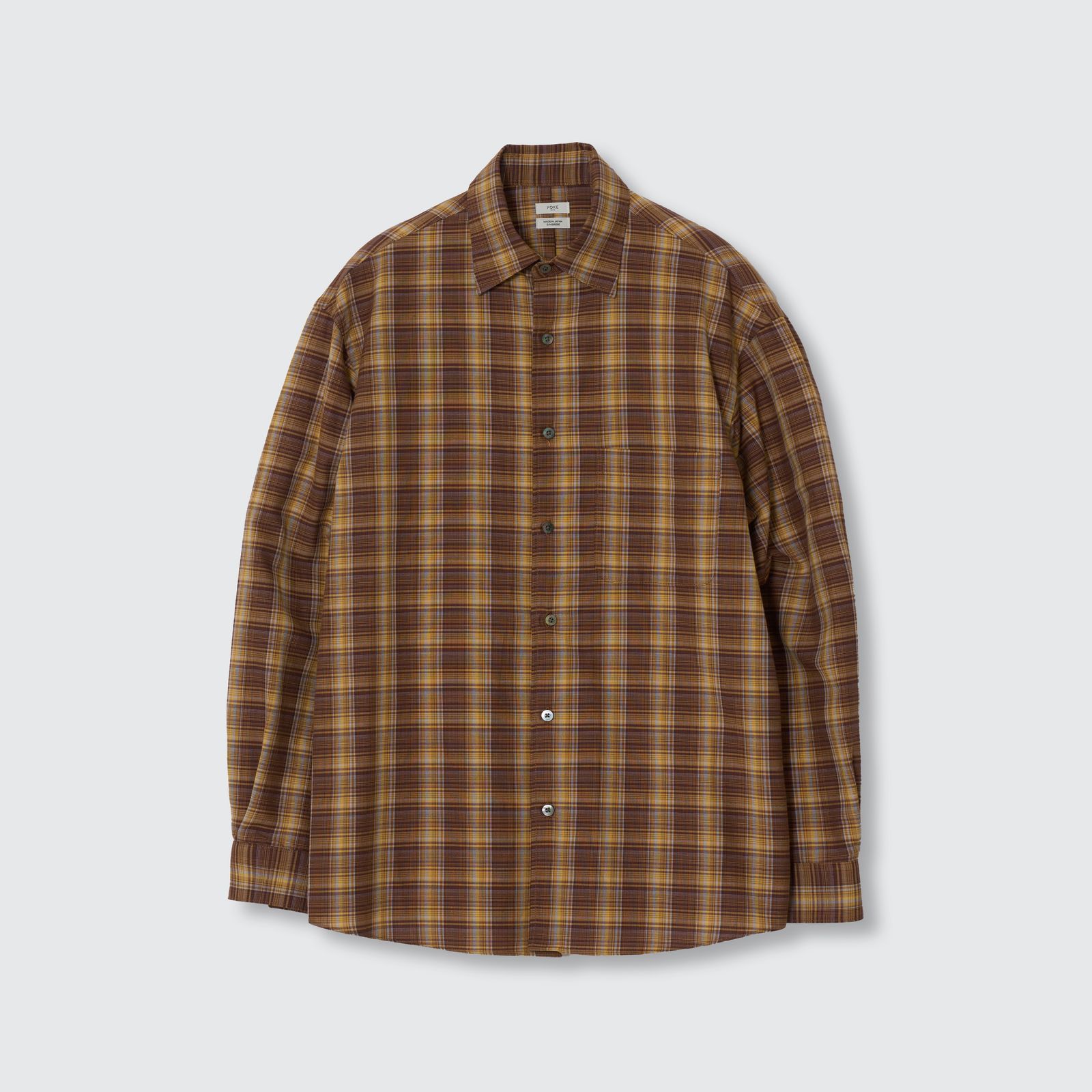 【残り一点】Cotton Rayon Plaid Relax Shirt