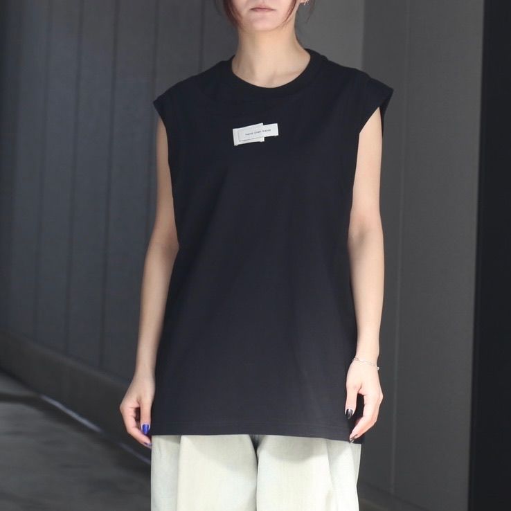 【残り一点】2in1 Black Loose-Fit Tank Top