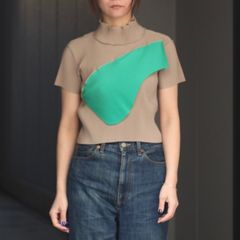 【残り一点】Todo Wave Tiny Top Short Sleeve Highneck