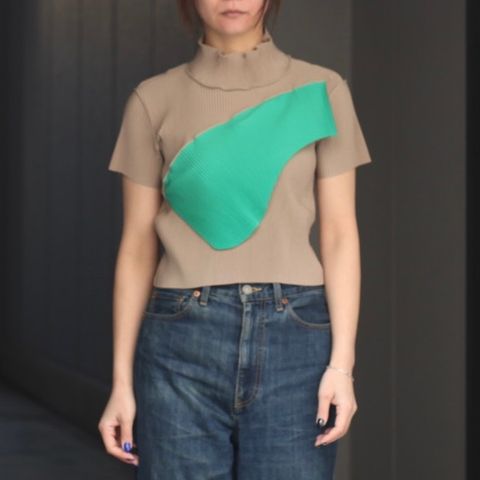 【残り一点】Todo Wave Tiny Top Short Sleeve Highneck