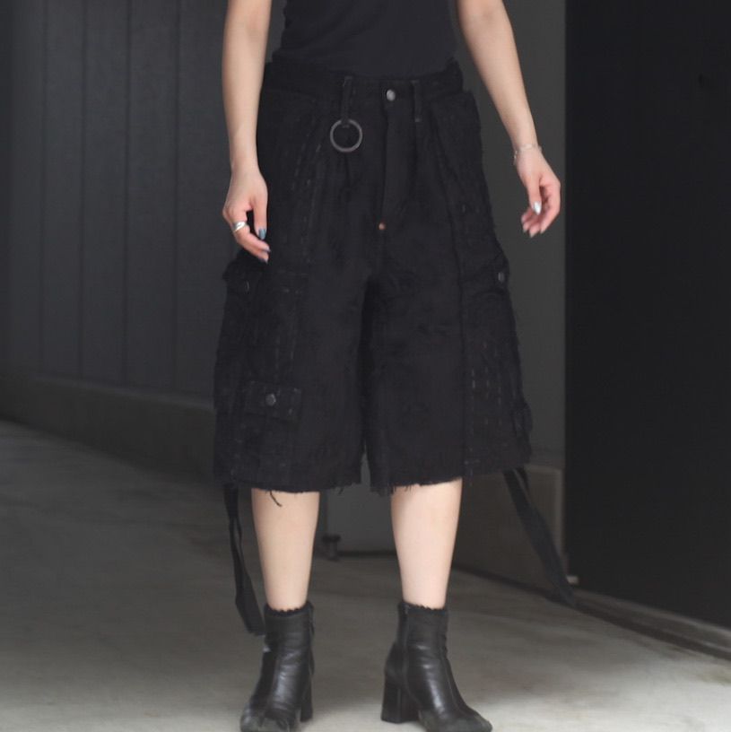 【残り一点】Inside Out HBT Short(NOIR)