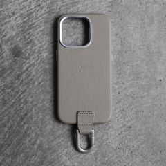 【残り一点】カラビナ付iPhoneケース(TAUPE)