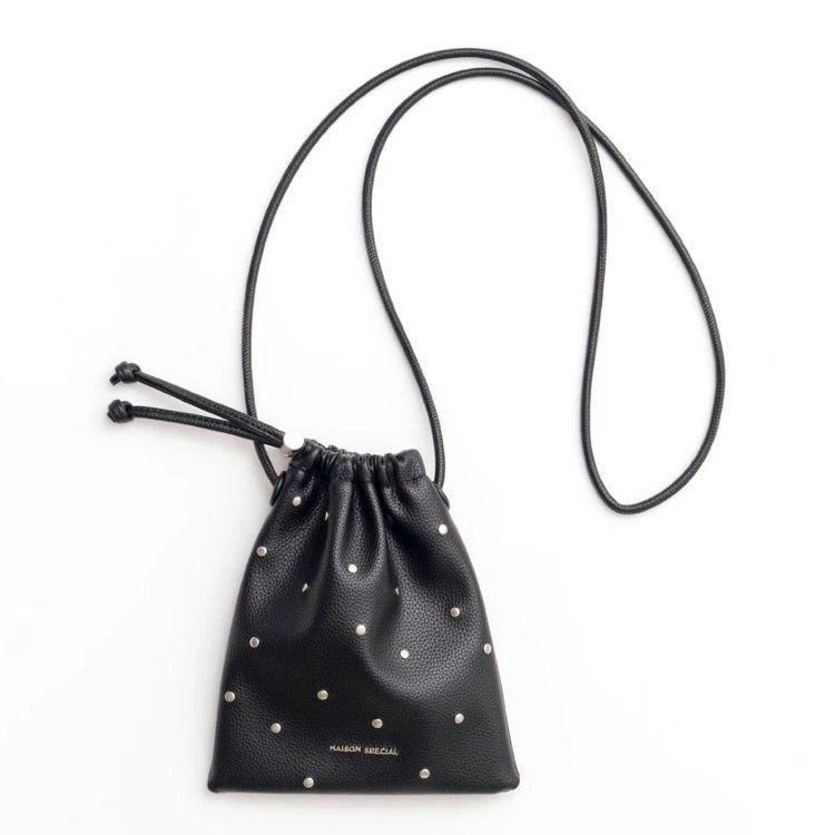 【残り一点】Studs Drawstring Mobile Tote Bag