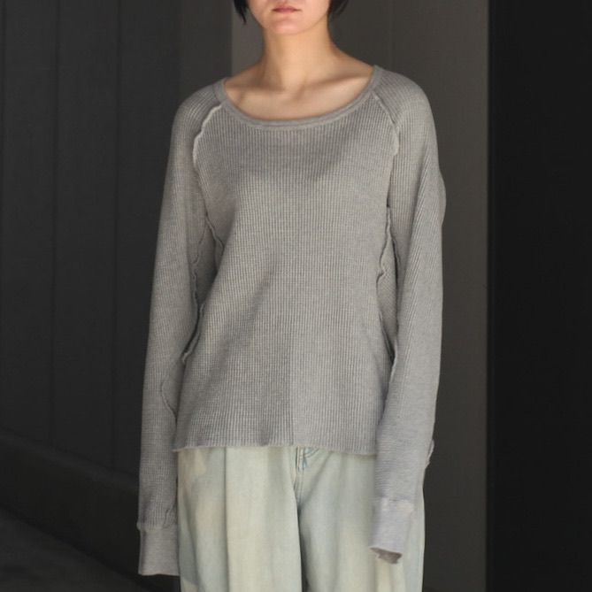 【残りわずか】Waffle Thermal Long Sleeve T-shirt