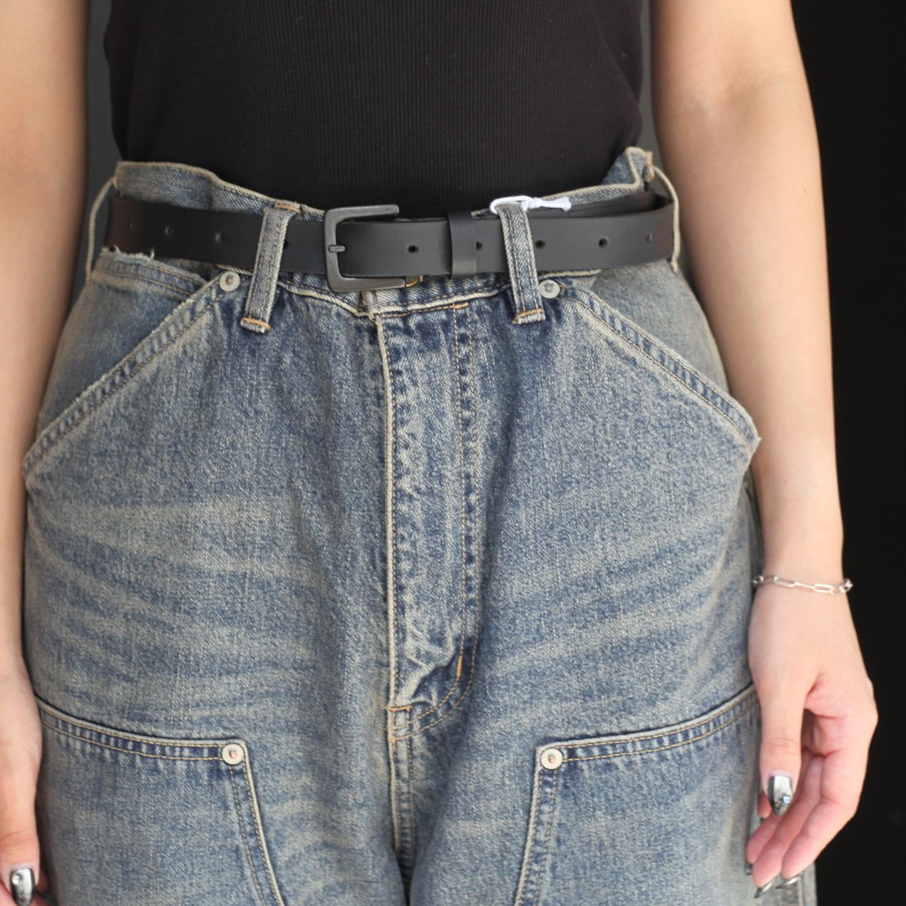 【残りわずか】Vintage Washed Painter Denim Wide Pants