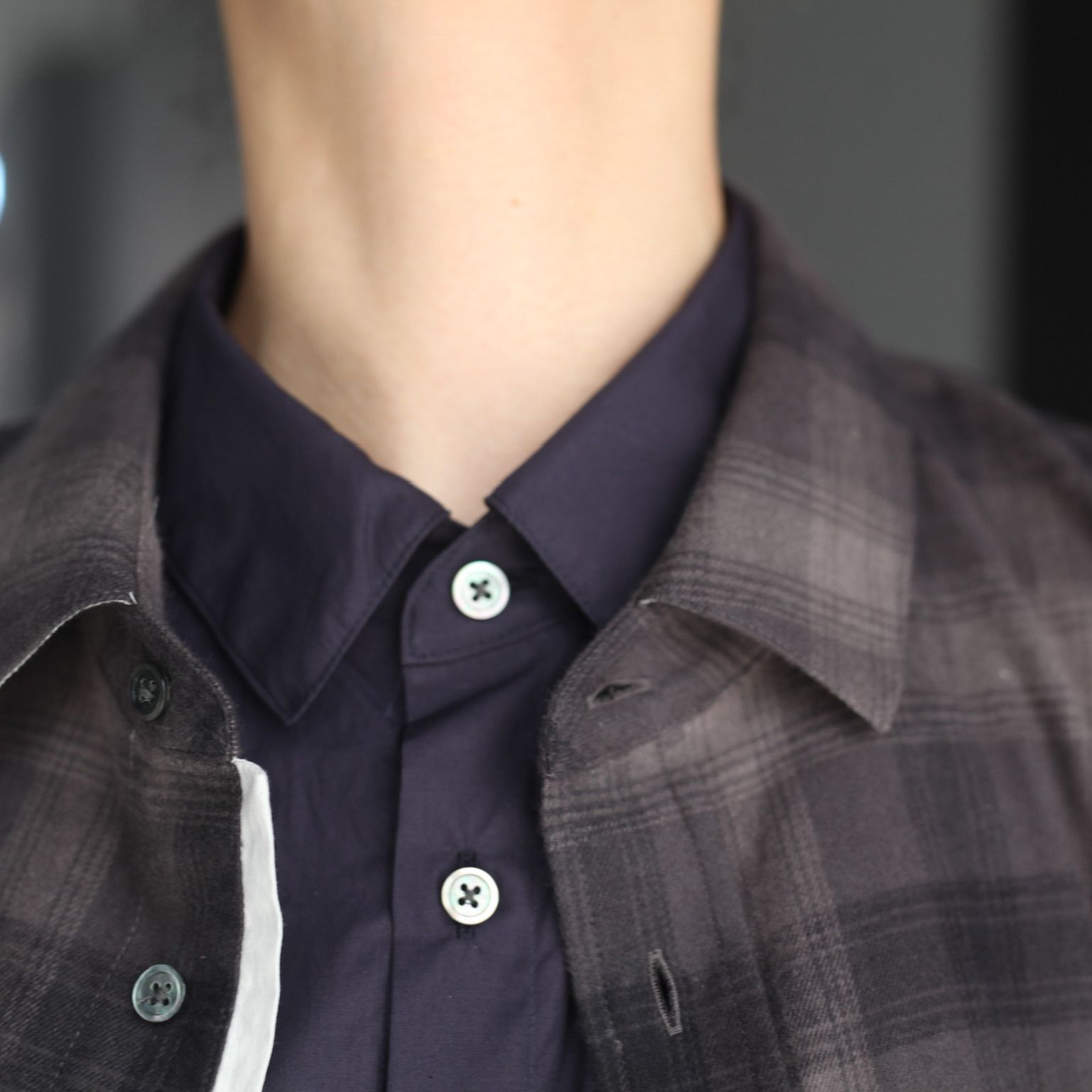 stein Oversized Layered Flannel Shirt