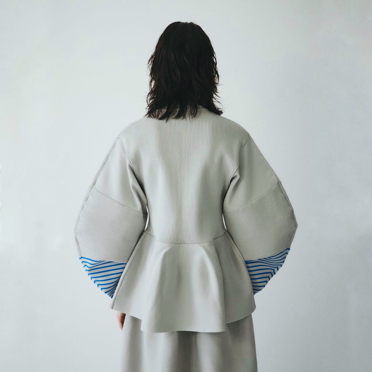 【残り一点】Border Sleeve Knit Tops