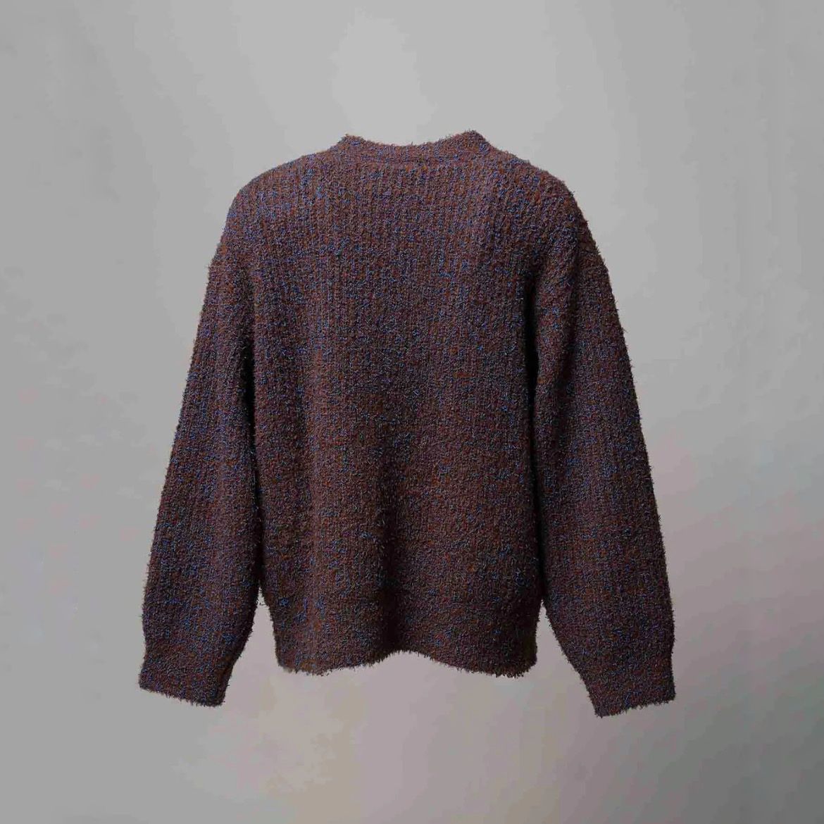 【残り一点】Mix Color Fancy Yarn Prime-Over Knit Cardigan