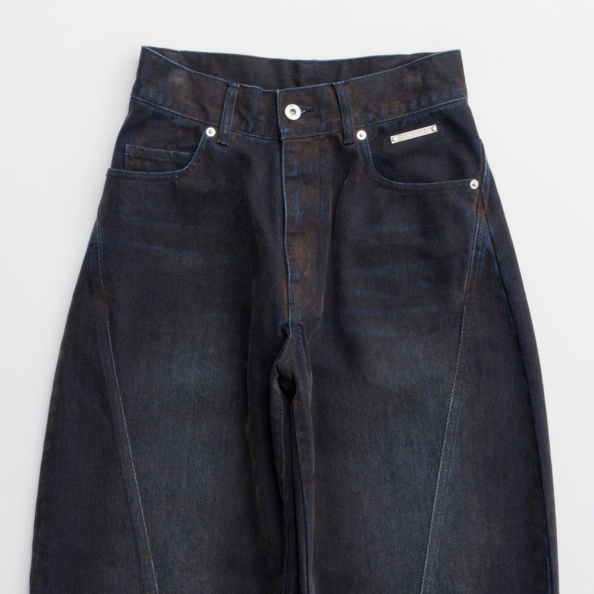 【残り一点】Curve Line Flocky Denim