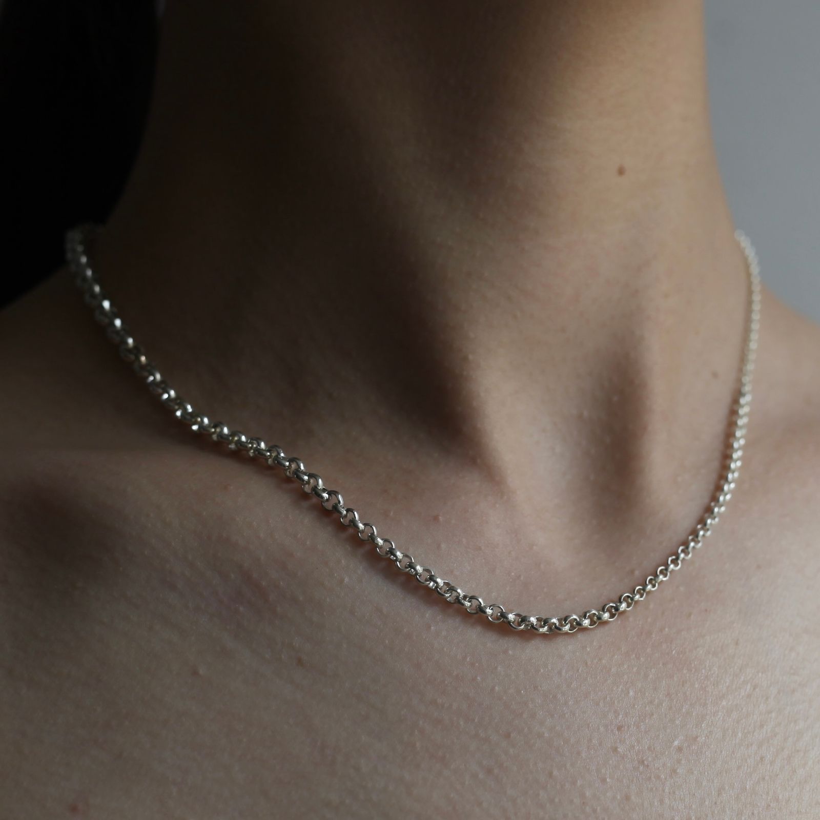 【残り一点】Gradient Rolo Chain Necklace T-BAR