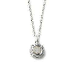 【お取り寄せ注文可能】Round Stone Pendant_L(WHITE)