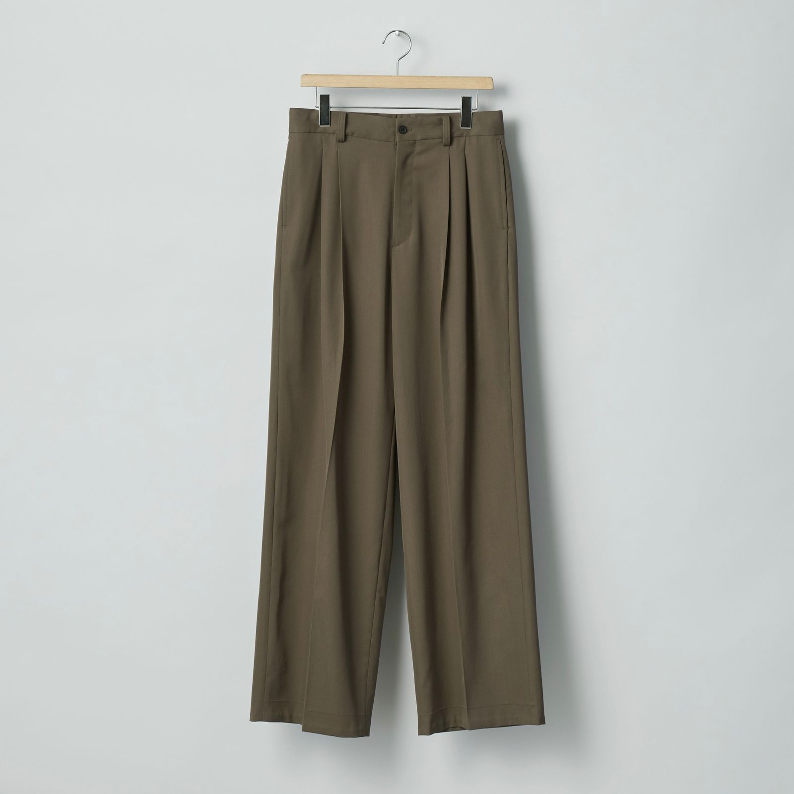 【残りわずか】Long Wide Trousers(2/90 WOOL GABARDINE)