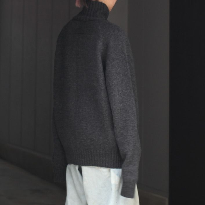 stein - 【残りわずか】EX Fine Lambs Loose High Neck Knit LS stein - 【残りわずか】EX Fine Lambs Loose High Neck Knit LS