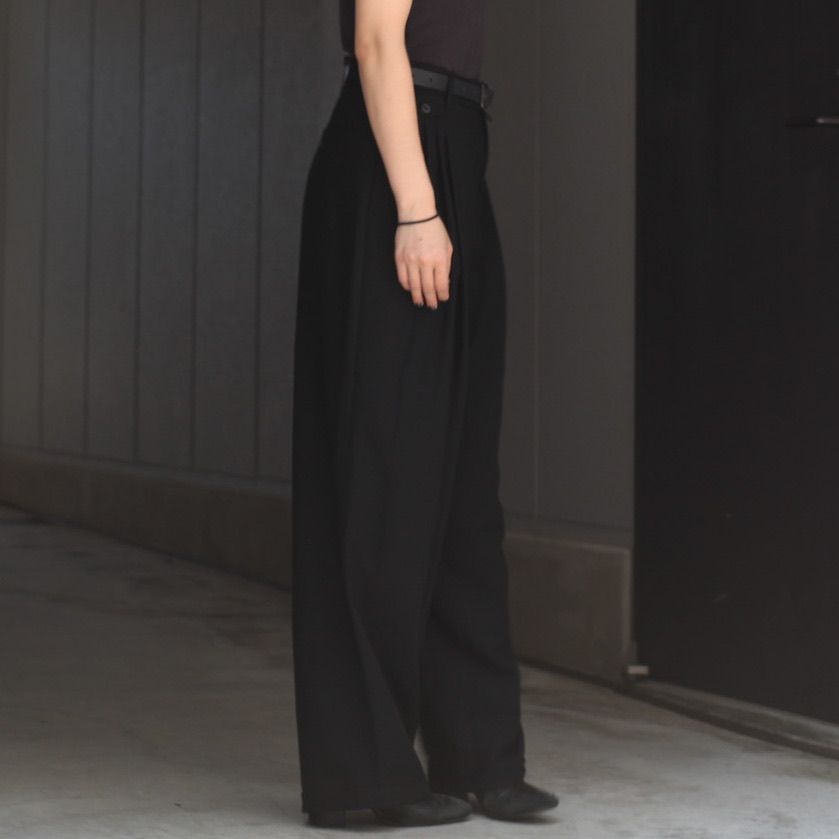【残り一点】3 Tuck Wool Serge Trousers