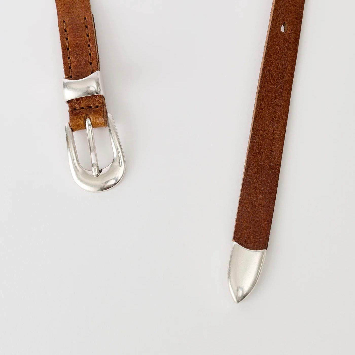 【残りわずか】2cm Braided Belt(COGNAC)