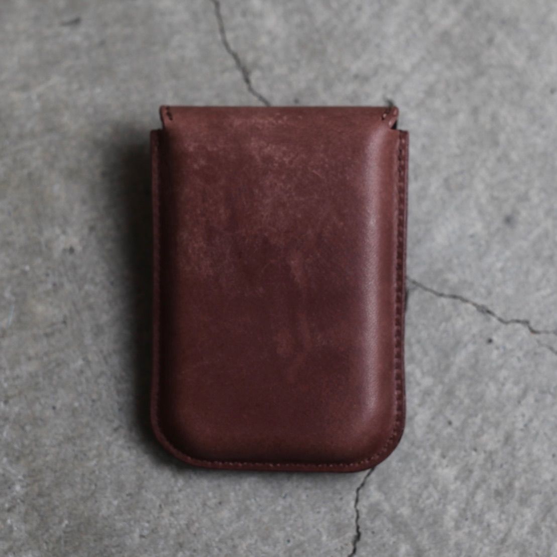 【再販売通知受付可能】Flap Card Case(CHOCO)