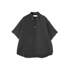 【残り一点】Double Cloth Layered Bi-Color Short Sleeve Shirt