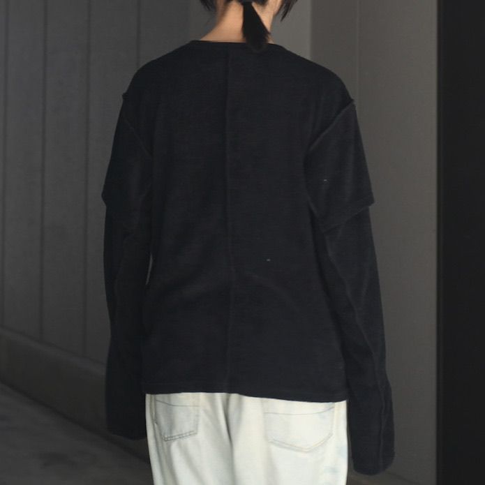 【残りわずか】Terry Double Layer Long Sleeve T-shirt