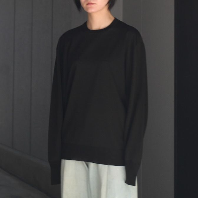 【残り一点】Wool Silk Knit Crew Neck LS