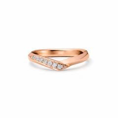 【お取り寄せ注文可能】Hold Ring W / Dia(K18 PINK GOLD)