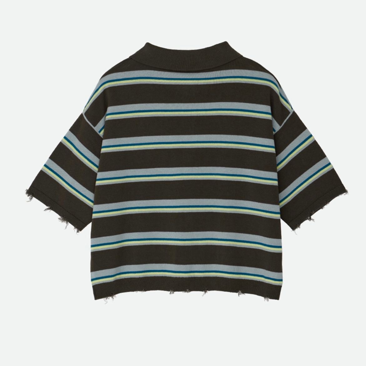 【残り一点】NL Border Grunge Mini Polo Knit