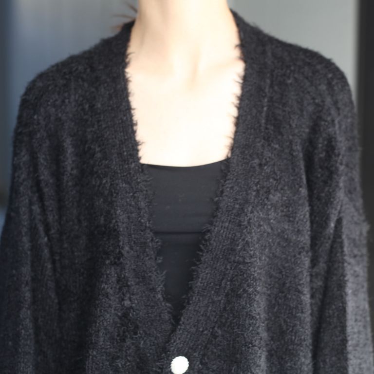 el conductorH - 【残り一点】Shaggy Knit Cardigan(PENTAGRAM 