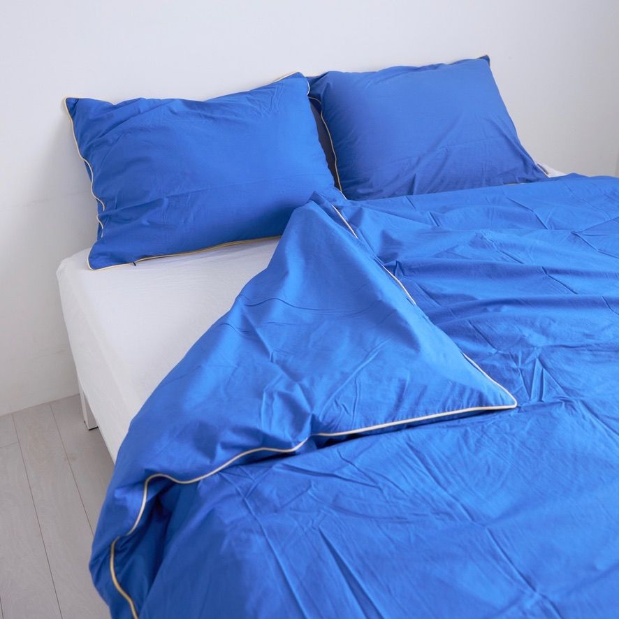 【残り一点】Frame Bedding Set Q(BLUE×YELLOW)