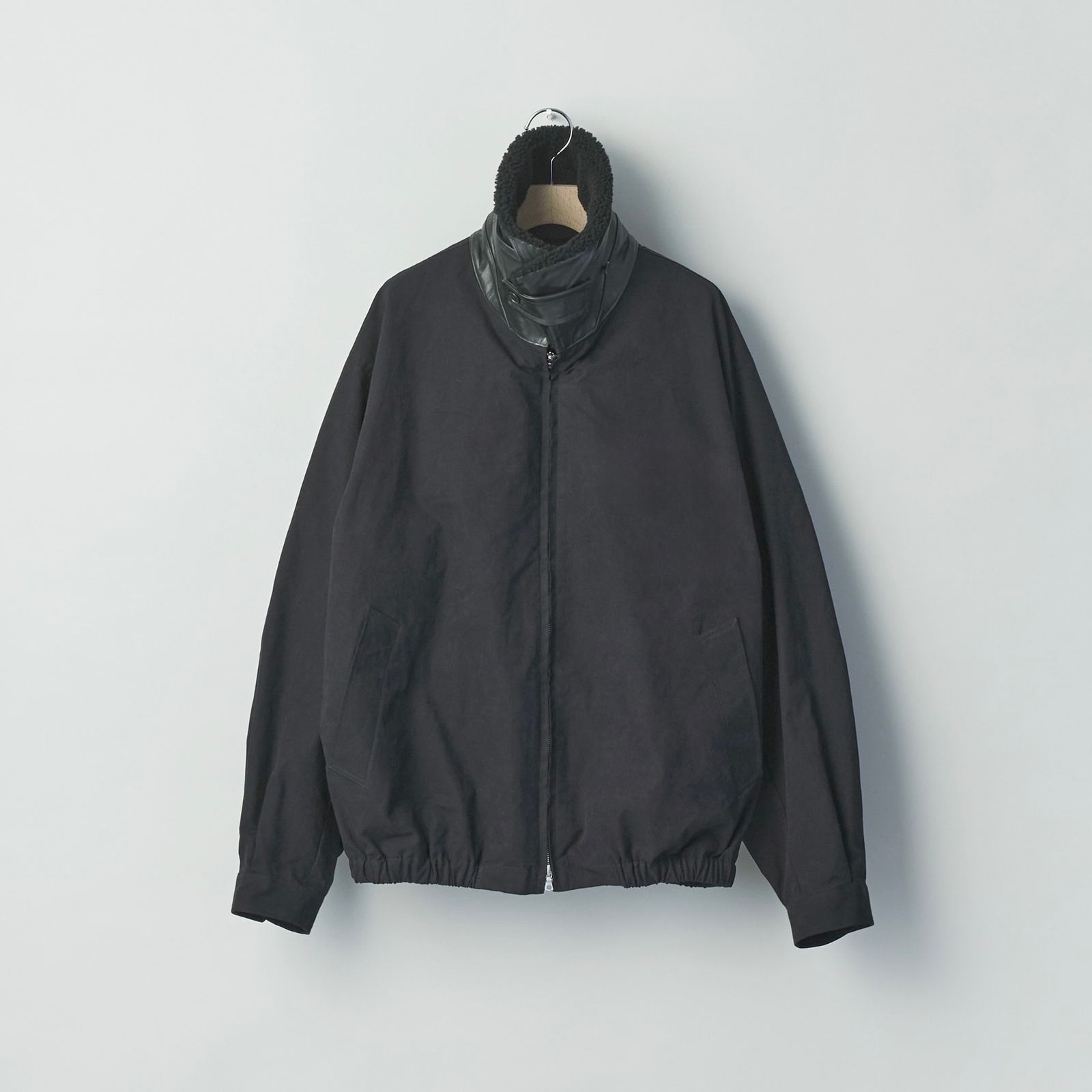 【残りわずか】Detachable Collar Resin Finish Cotton Jacket