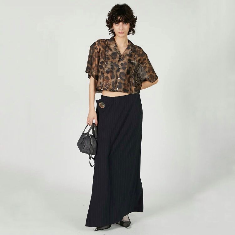 【残り一点】Leopard Print Sheer Shirt