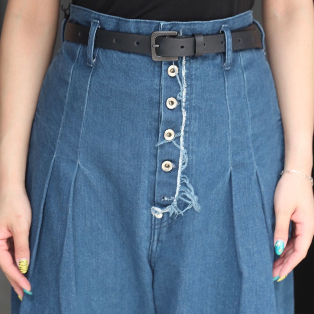 【残り一点】Hi Waist Baggy Denim Pants