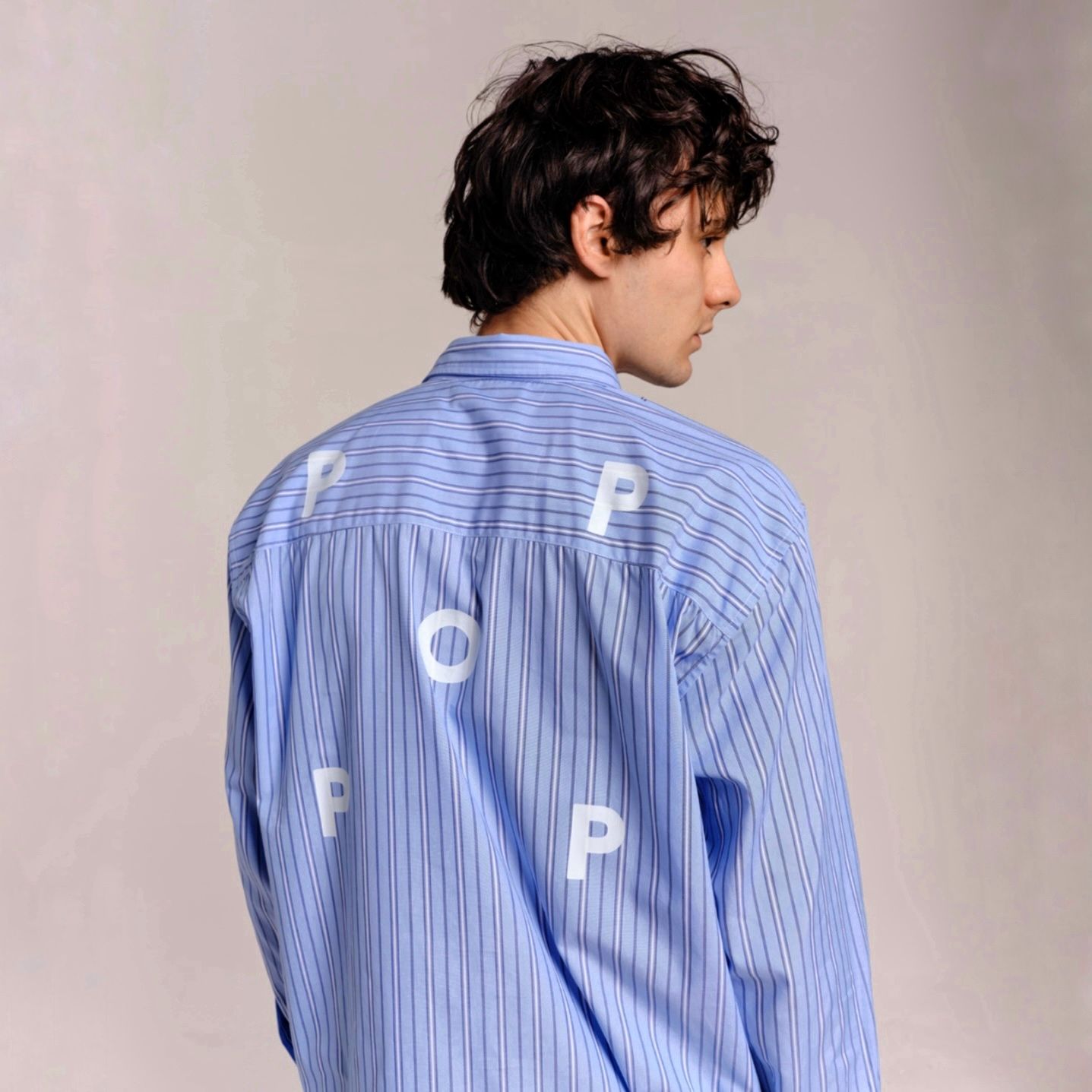 Pop Trading Company - 【残り一点】Striped Logo Shirt