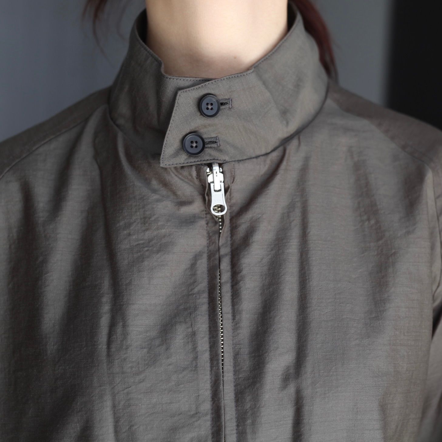 【残り一点】Wool Nylon Reversible Harrington Jacket