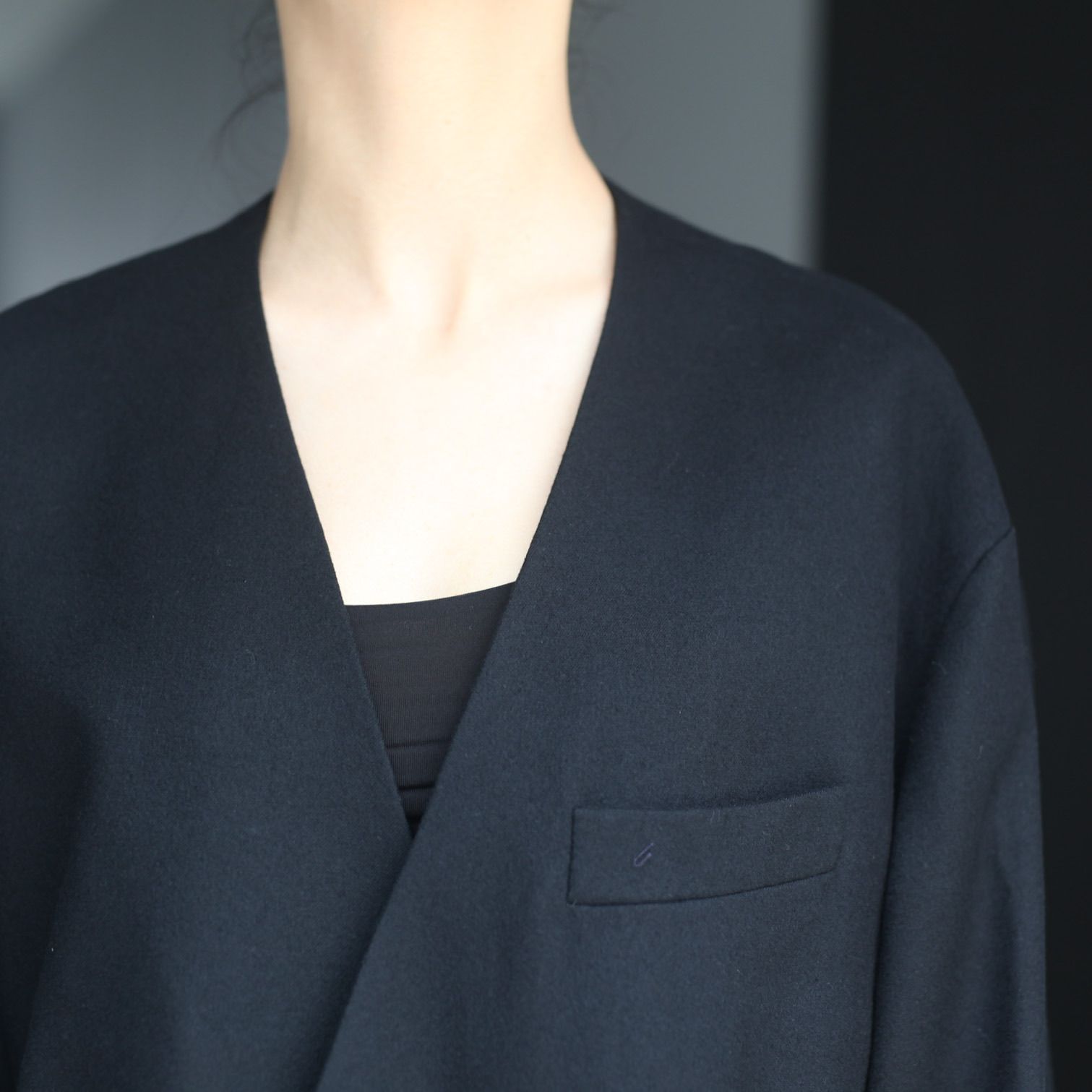 stein - 【残り一点】Oversized No Collar Tailored Jacket